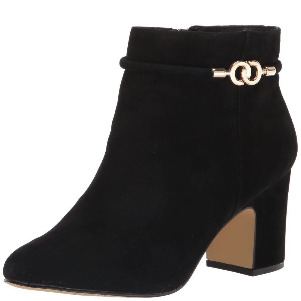 Bella Vita Diaz Round Toe Black Zippered Booties 9.5 New in Box